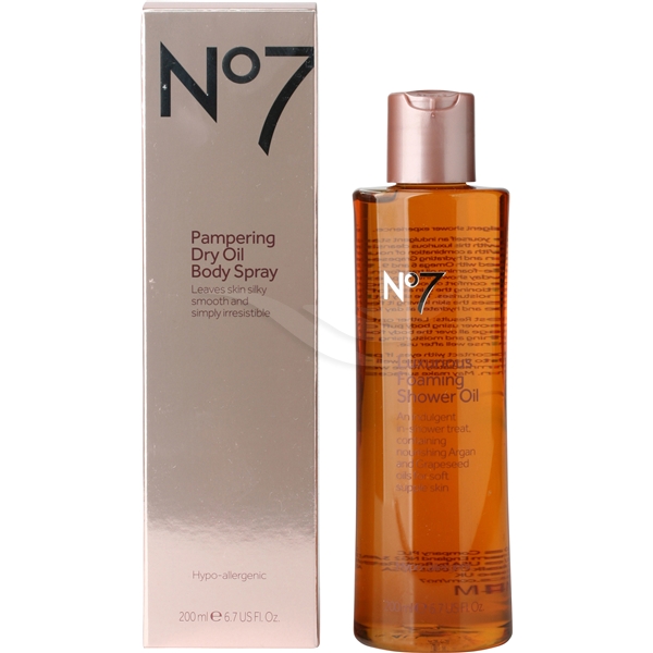 No7 Luxurious Foaming Shower Oil Duschgelé & sæbe