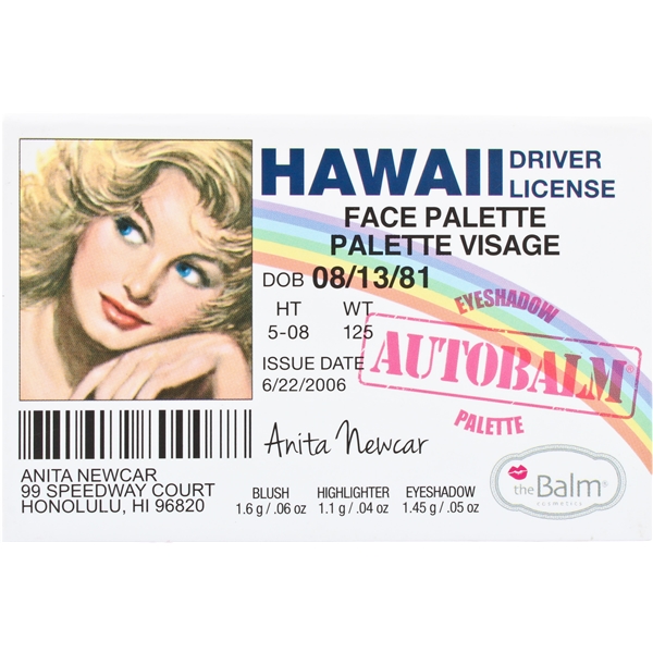 Autobalm Hawaii - Face Palette (Billede 1 af 2)