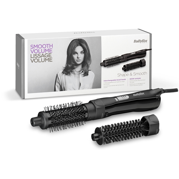 BaByliss AS82E Air Brush Shape & Smooth 800W (Billede 2 af 6)