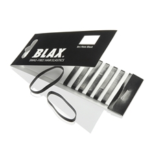 8 st/pakke - Black - Blax Snag Free Hair Elastics