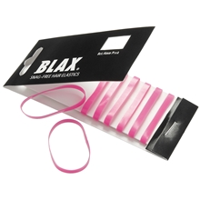 8 st/pakke - Pink - Blax Snag Free Hair Elastics
