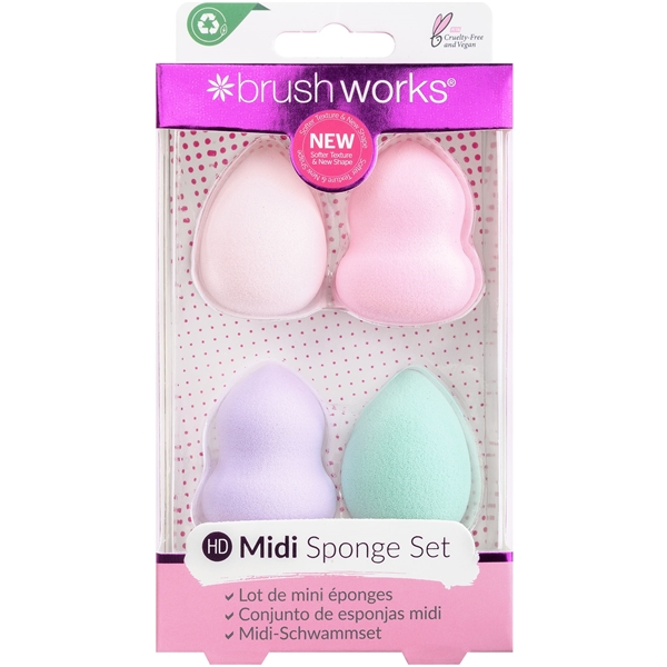 Brushworks HD Midi Blender Sponge Set (Billede 1 af 2)