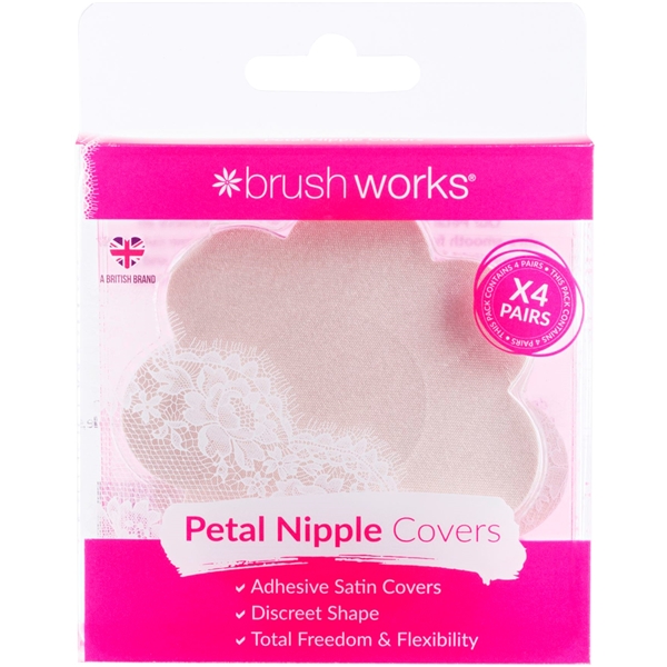 Brushworks Nude Satin Nipple Covers (Billede 2 af 3)