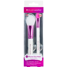 2 st/pakke - Brushworks Silicone Face Mask Applicators