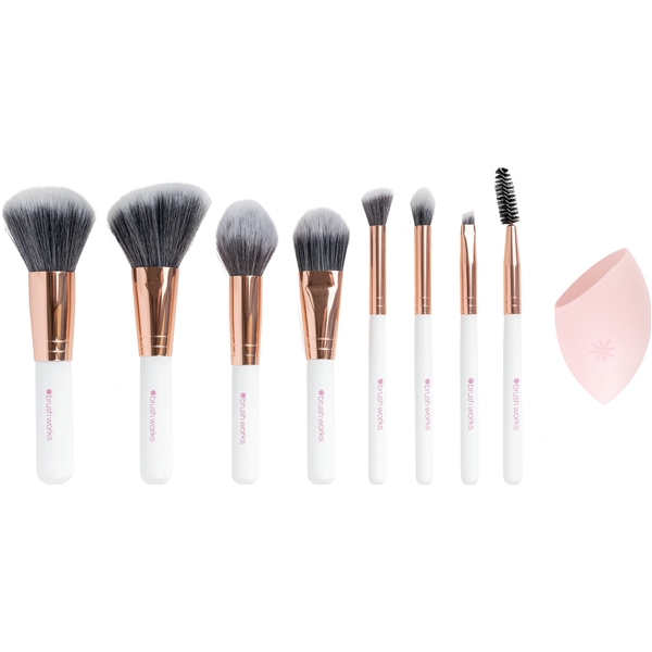 Brushworks Exclusive Makeup Brush & Sponge Set (Billede 4 af 4)