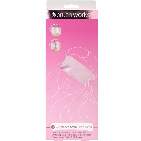 Brushworks Cushioned Satin Sleep Mask (Billede 2 af 9)