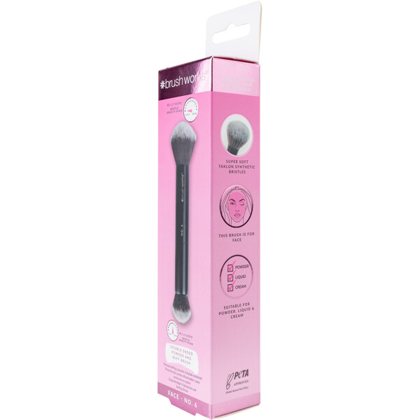 Brushworks No. 6 Double Ended Powder & Buff (Billede 2 af 8)