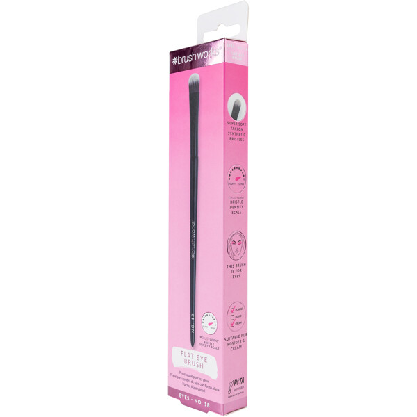 Brushworks No. 18 Flat Eye Brush (Billede 2 af 9)