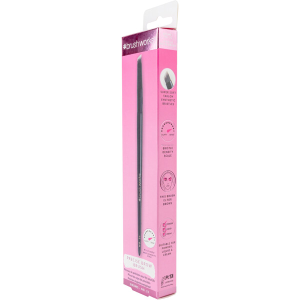 Brushworks No. 21 Precise Brow Brush (Billede 2 af 8)