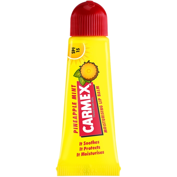 Carmex Lip Balm Pineapple Mint Tube SPF15 (Billede 3 af 3)