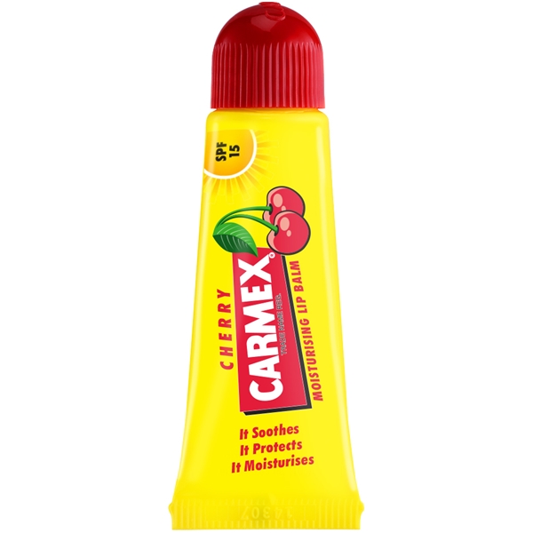 Carmex Lip Balm Cherry Tube SPF15 (Billede 3 af 3)