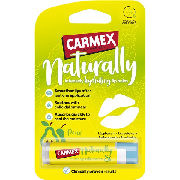 Carmex Lip Balm Naturally Pear Stick (Billede 1 af 3)