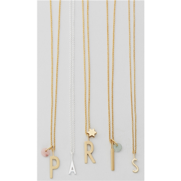Design Letters Necklace Chain 60 cm Gold (Billede 2 af 2)