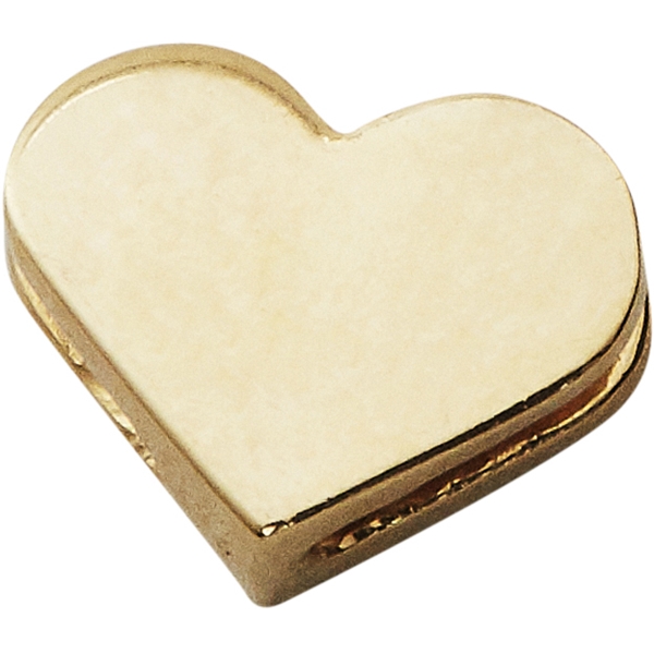 Design Letters Heart Charm Gold (Billede 1 af 2)