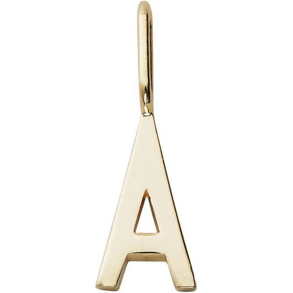Design Letters Archetype Charm 10 mm Gold A-Z (Billede 1 af 3)