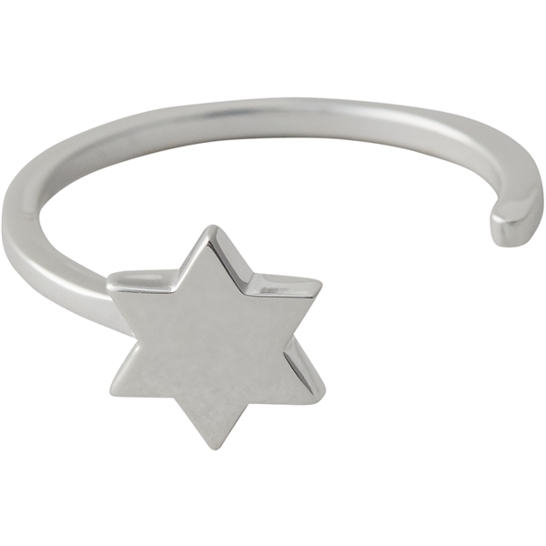 Design Letters Star Ring Silver (Billede 1 af 2)
