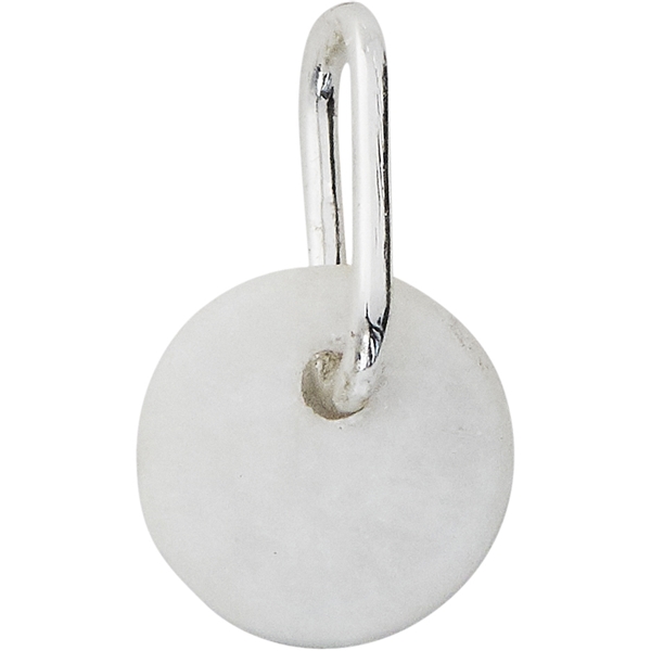 Design Letters Silver White Marble Charm 6 mm (Billede 1 af 2)