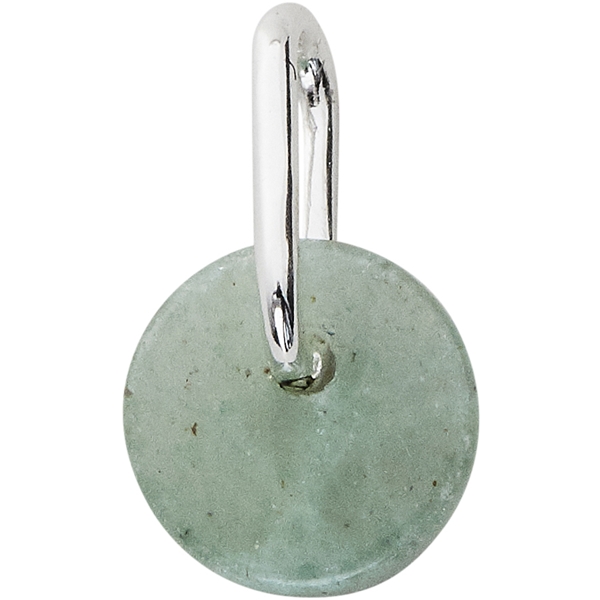 Design Letters Silver Green Aventurine Charm 6 mm (Billede 1 af 2)