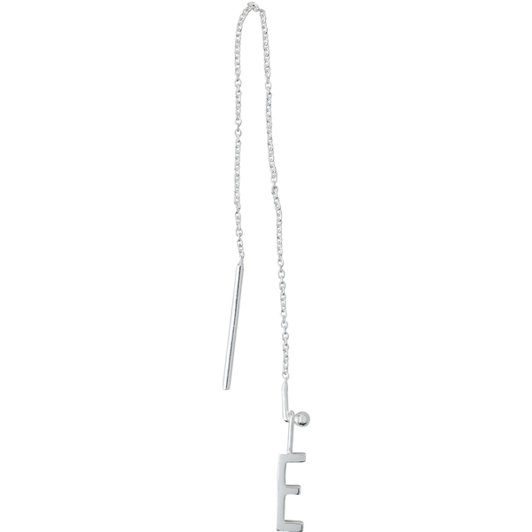 Design Letters Earring Chain Silver (Billede 2 af 3)