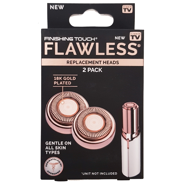 Flawless Deluxe Replacement Heads 2p (Billede 2 af 2)