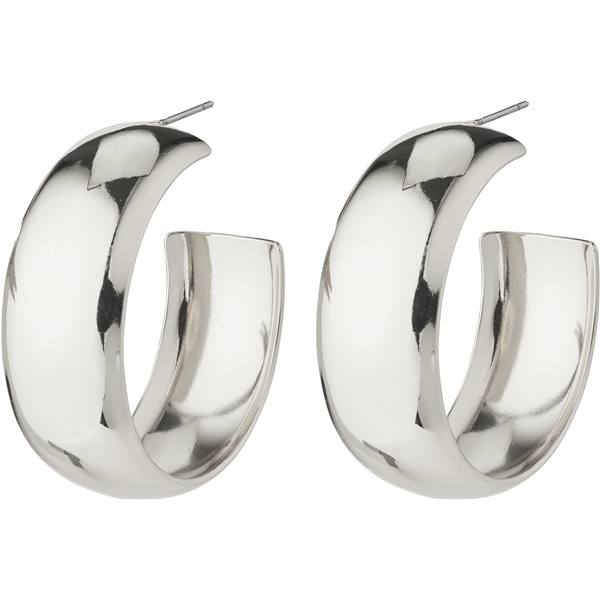 28241-6023 NAIA Mega Chunky Silver Hoops (Billede 1 af 3)