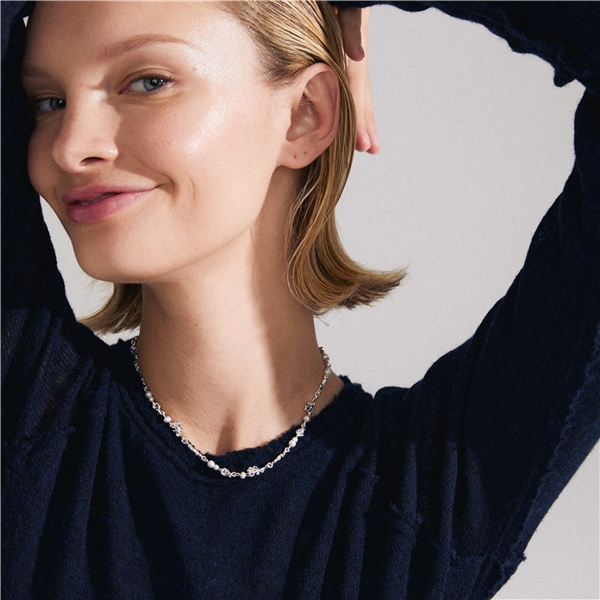 11243-6011 FOCUS Necklace Silver Plated (Billede 4 af 4)