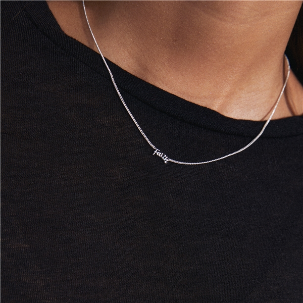 54243-6021 FAITH Necklace Silver Plated (Billede 4 af 4)