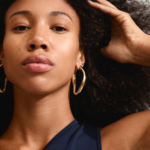 10251-2023 DUNE Hoop Earrings (Billede 3 af 3)