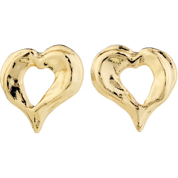 11251-2003 TIDE Heart Earrings Gold Plated (Billede 1 af 3)