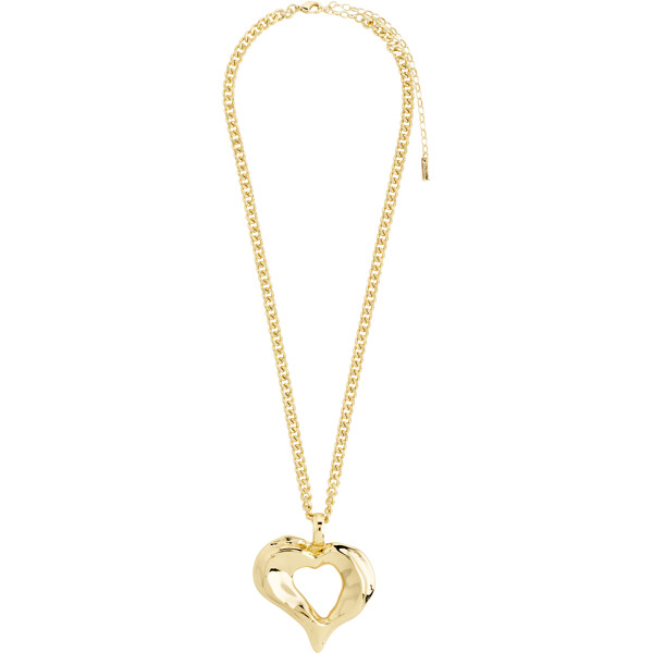 11251-2011 TIDE Heart Necklace Gold Plated (Billede 2 af 4)