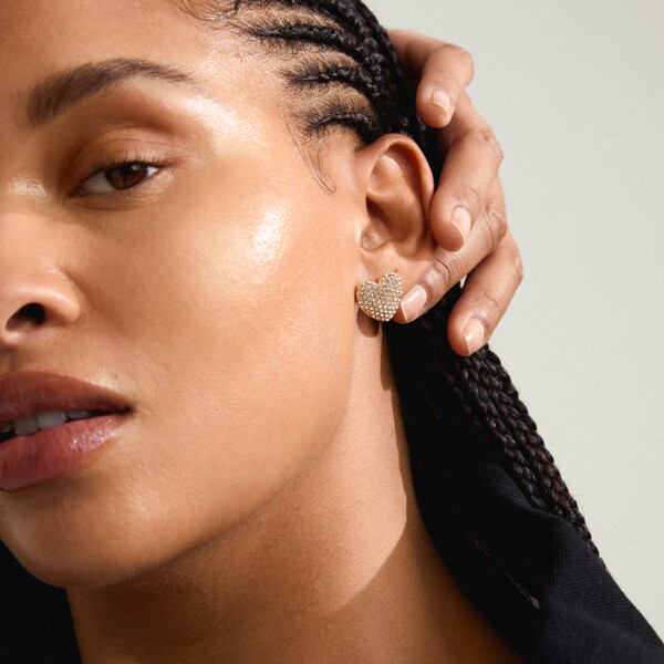 26251-2043 DUNE Heart Earrings (Billede 3 af 3)
