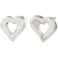 1 set - 26261-6003 Iris Stud Earrings Silver Plated