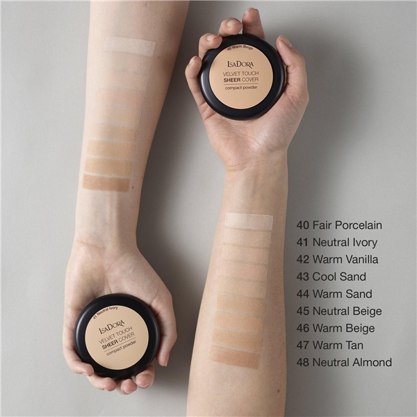IsaDora Velvet Touch Sheer Cover Compact Powder (Billede 3 af 3)