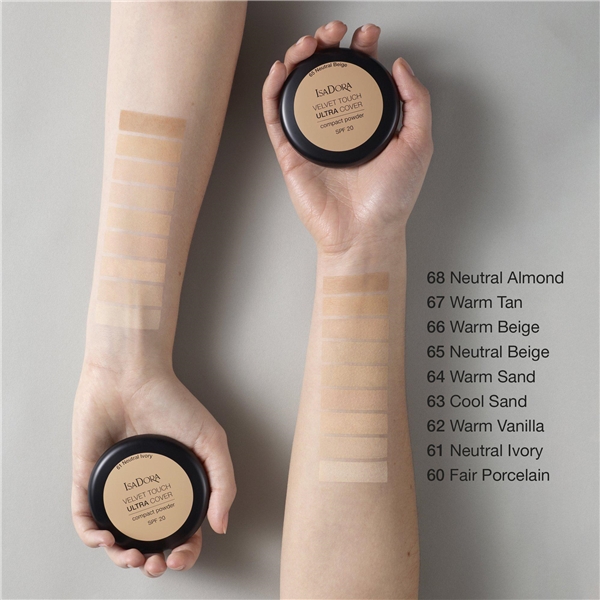 IsaDora Velvet Touch Ultra Cover Compact Powder (Billede 3 af 3)