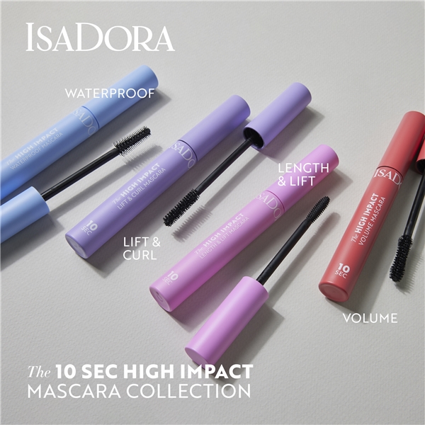 IsaDora The 10 Sec High Impact Length Mascara (Billede 7 af 7)