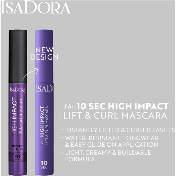 IsaDora The 10 sec High Impact Lift & Curl Mascara (Billede 5 af 8)