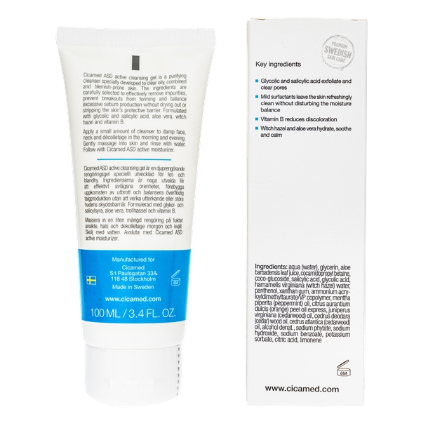 Cicamed ASD Active Cleansing Gel (Billede 2 af 2)