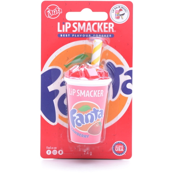Lip Smacker Fanta Strawberry Cup Lip Balm (Billede 1 af 2)