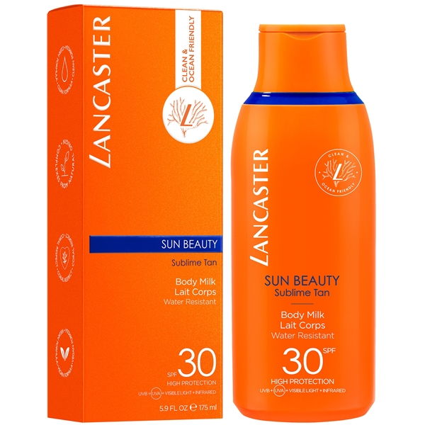 Lancaster SPF30 Sun Beauty Sublime Tan Body Milk (Billede 2 af 5)