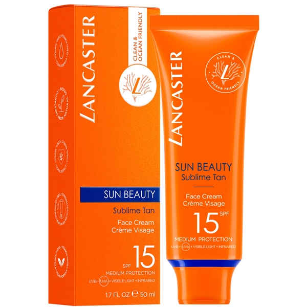 Lancaster SPF15 Sun Beauty Sublime Tan Face Cream (Billede 2 af 4)