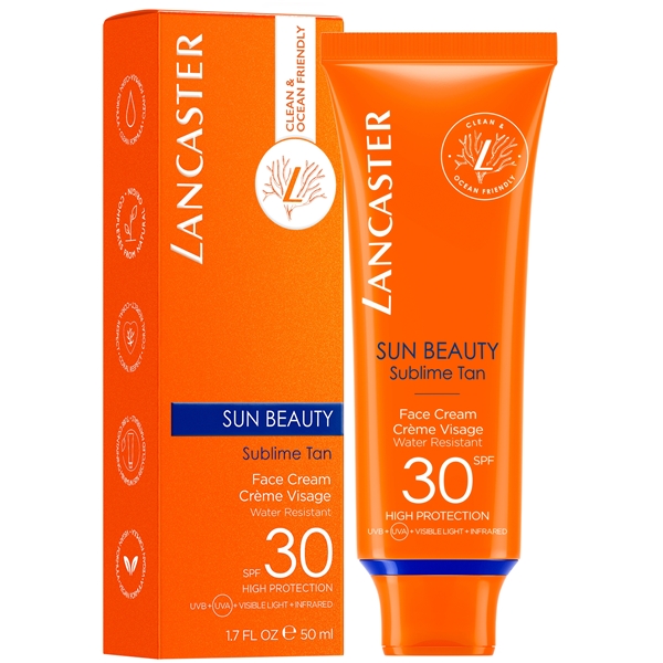 Lancaster SPF30 Sun Beauty Sublime Tan Face Cream (Billede 2 af 4)