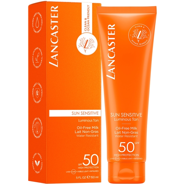 Lancaster SPF50 Sun Sensitive Oil Free Milk (Billede 2 af 3)