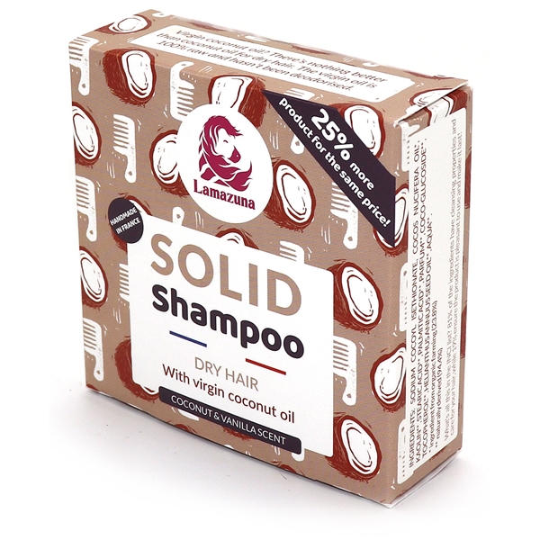 Lamazuna Solid Shampoo Dry Hair w Coconut Oil (Billede 1 af 3)