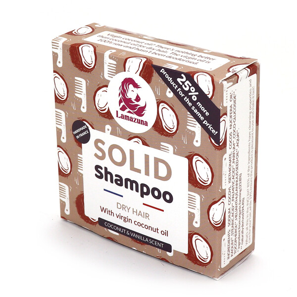 Lamazuna Solid Shampoo Dry Hair w Coconut Oil (Billede 1 af 3)