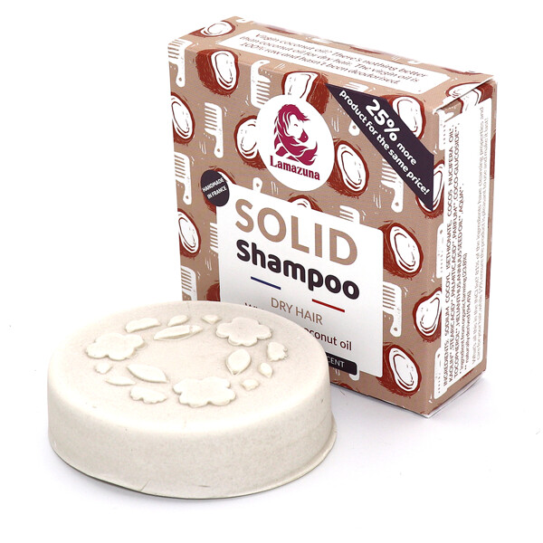 Lamazuna Solid Shampoo Dry Hair w Coconut Oil (Billede 2 af 3)