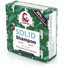70 gram - Lamazuna Solid Shampoo Oily Hair w Green Clay