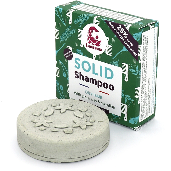 Lamazuna Solid Shampoo Oily Hair w Green Clay (Billede 2 af 3)