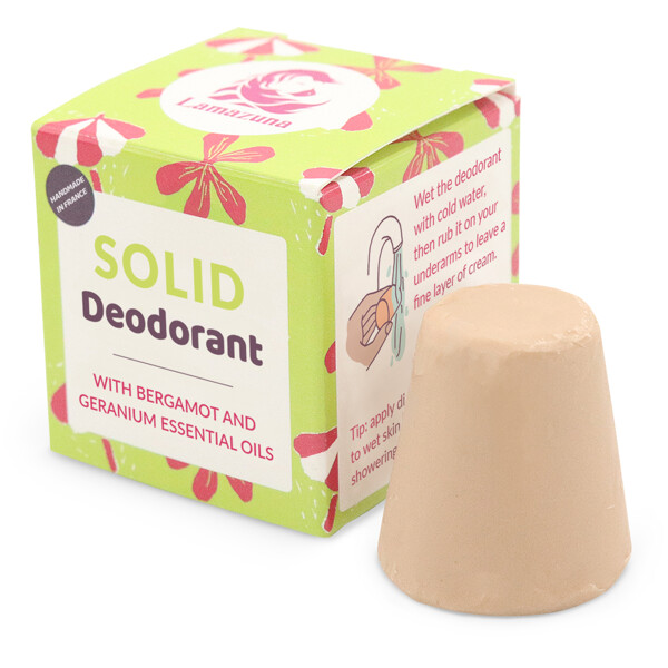 Lamazuna Solid Deodorant w Bergamot & Geranium (Billede 1 af 2)