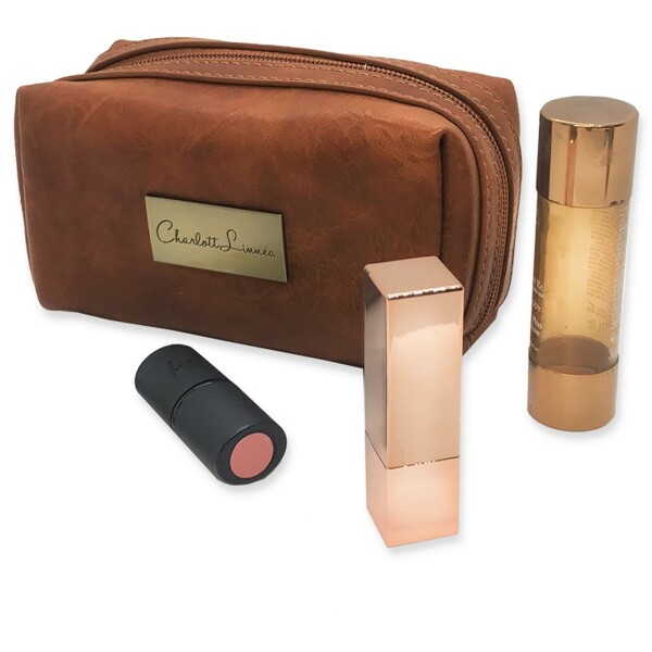 Brown Zircon Casual Makeup Bag (Billede 4 af 7)