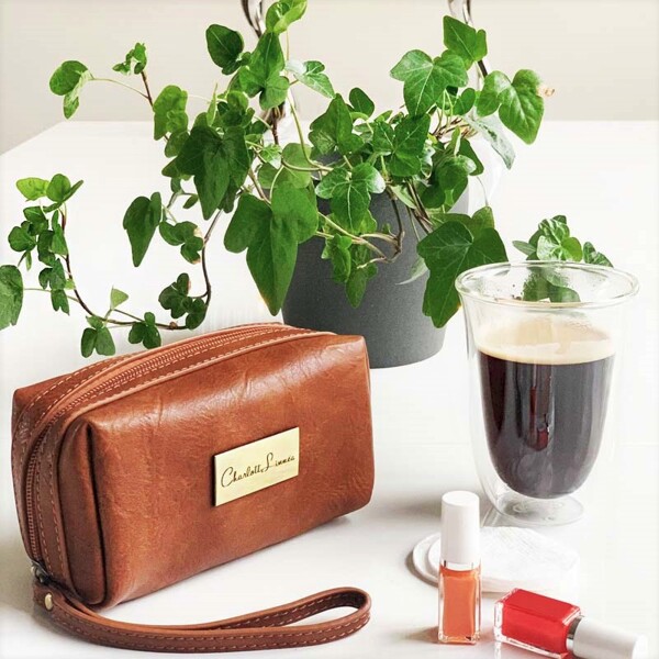 Brown Zircon Casual Makeup Bag (Billede 5 af 7)